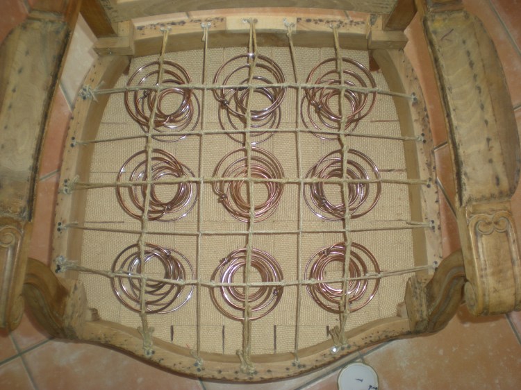 sanglage, disposition des ressorts, guindage.