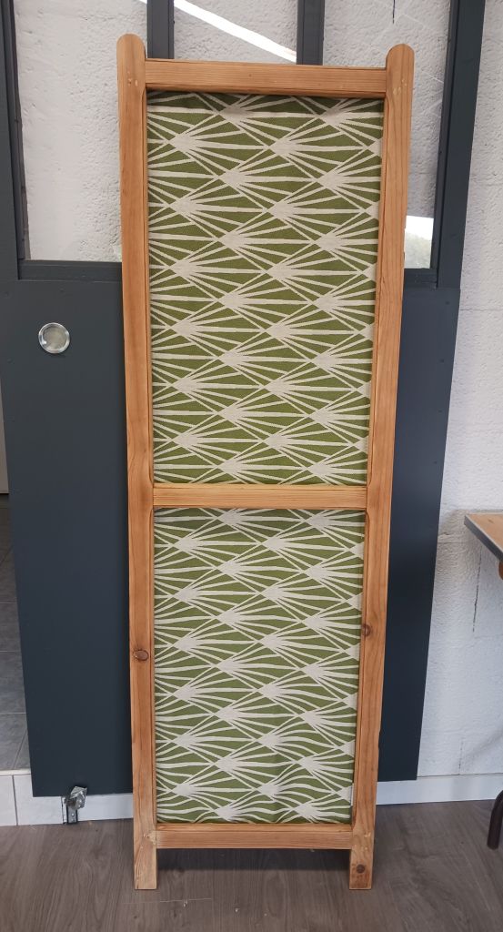 Paravent, DIY, Couture ameublement, couture machine, décoration, tissu tendu.