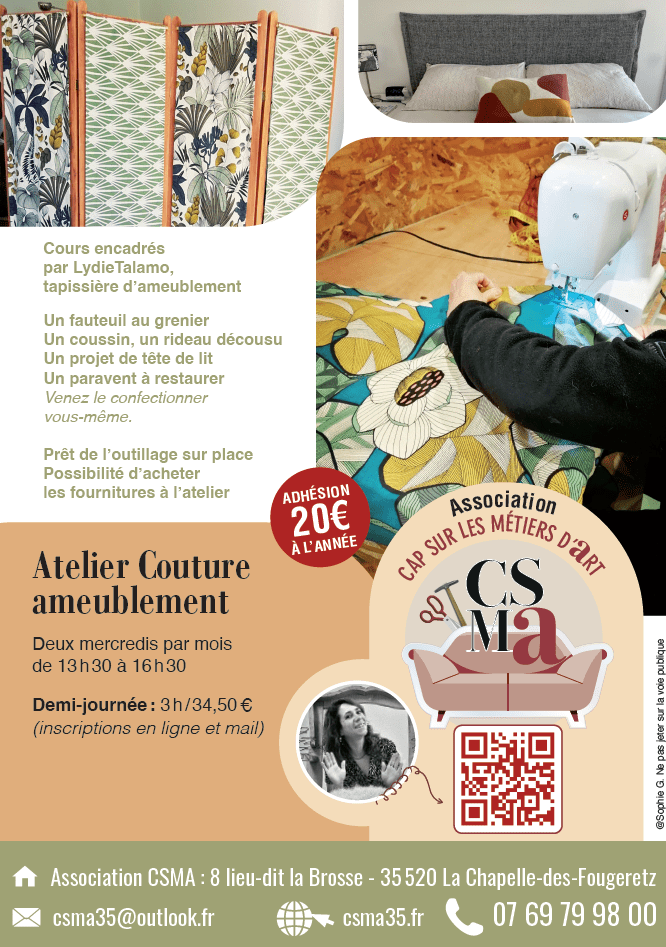 Atelier couture d'ameublement à Rennes 
